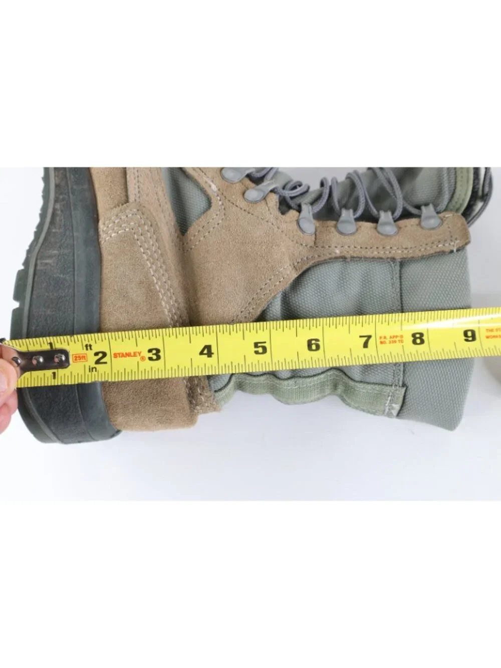 Vintage USGI Military Mens 8.5 Goretex Waterproof Leather Combat Boots Green USA